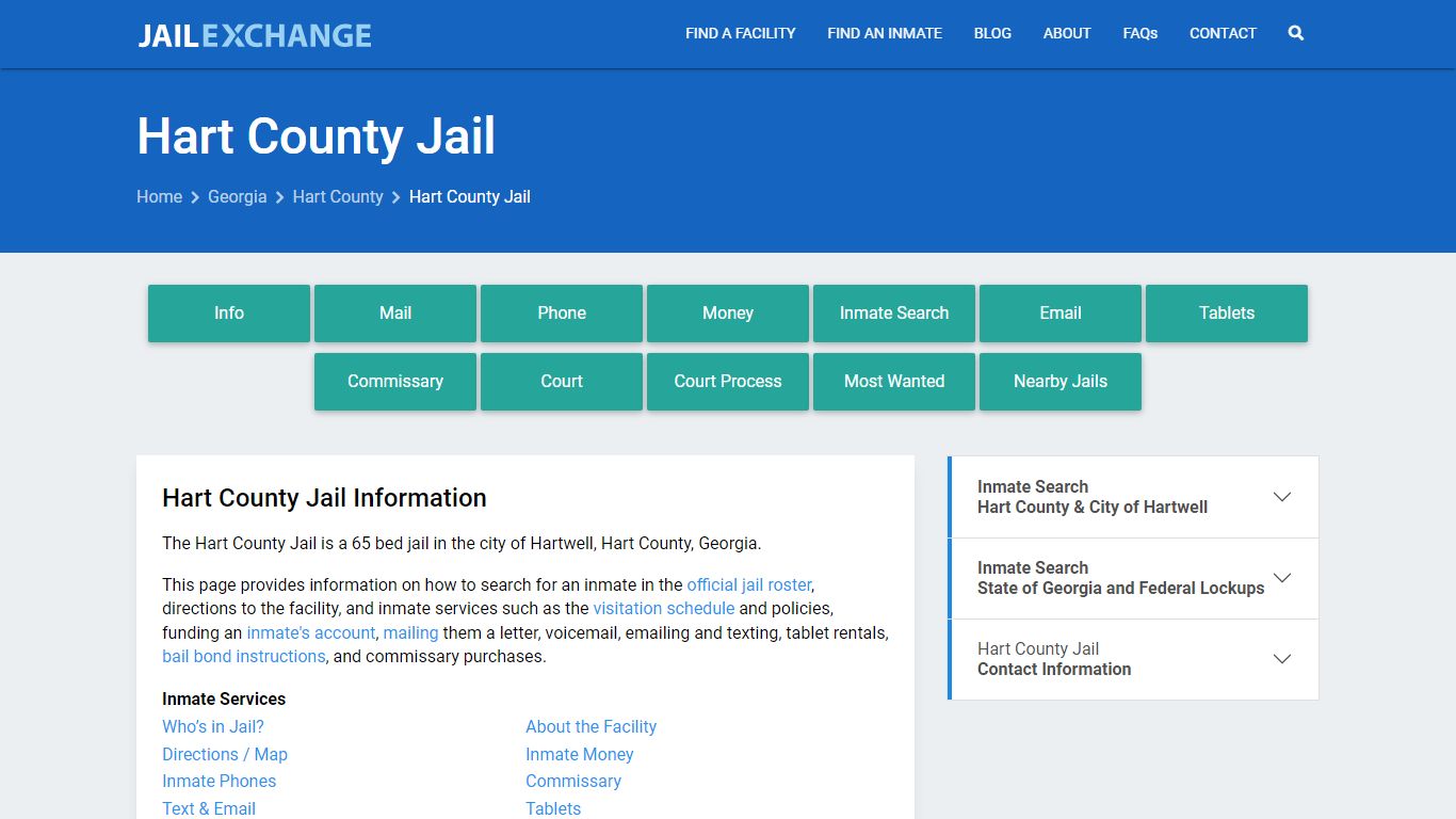 Hart County Jail, GA Inmate Search, Information - Jail Exchange